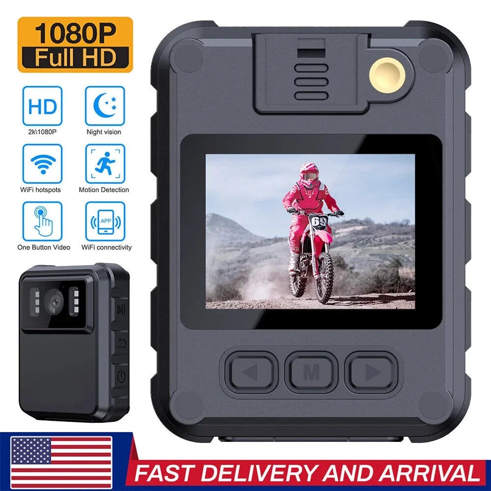 '- WiFi Body DVR Camera 1080P with Mini and Video Camcorder JahyShow Night Connectivity Vision Audio