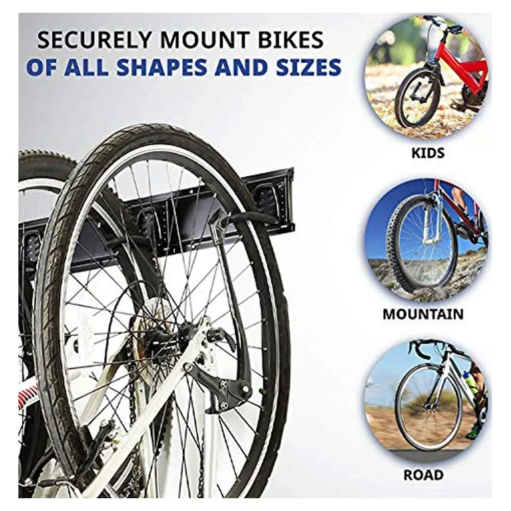 Hooks Hanger RaxGo Storage with Bike Rack Mount Wall Garage 6 Adjustable Bicycle
