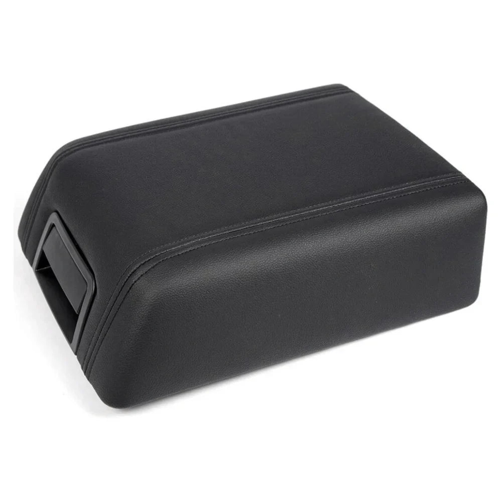 Lid Center Pad For Ford Rest F-150 Arm Black Leather 2004-2008 Console Cover