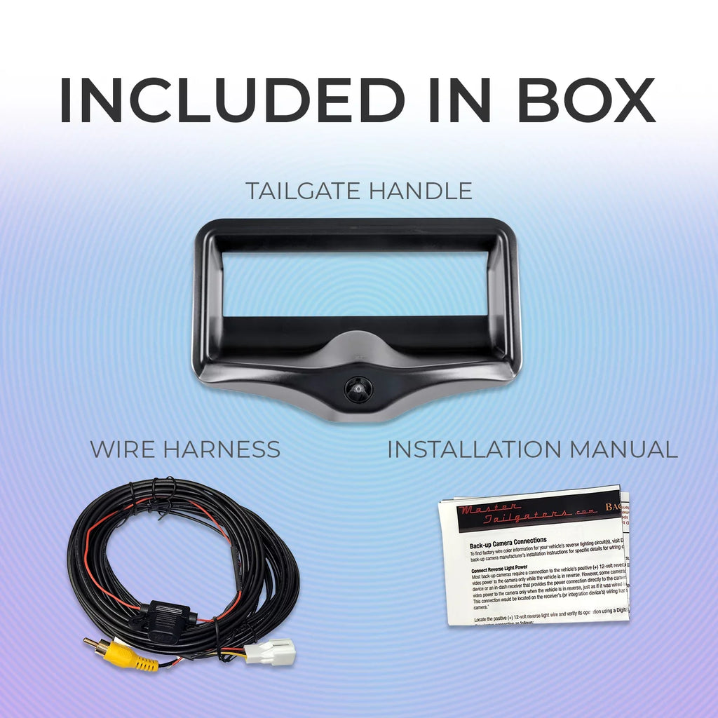 Tailgate Chevrolet Camera (1988-2000) for C/K Black 1500 Tailgaters with Backup Bezel Master
