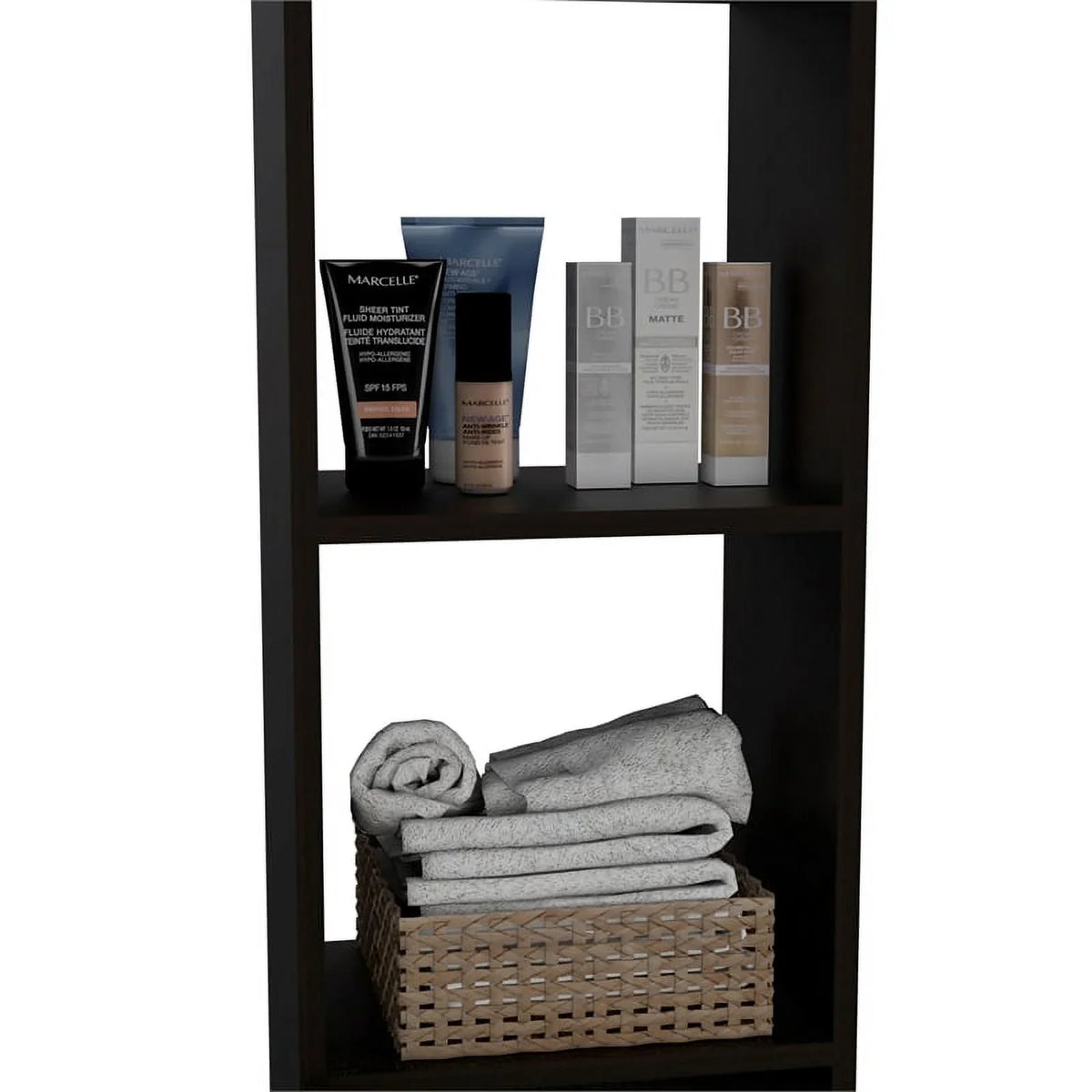 Square 2-Piece Cabinet Medicine & 63" One Set Linen Cabinet with Door Home