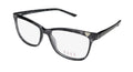 CASUAL AFFORDABLE BUDGET CAT EYE FRAME DEMO DESIGNER EYEGLASSES/SPECTACLES WOMENS/LADIES CAT NEW ELLE 13425 EYE 53-15-140 LENSES GRAY FULL-RIM
