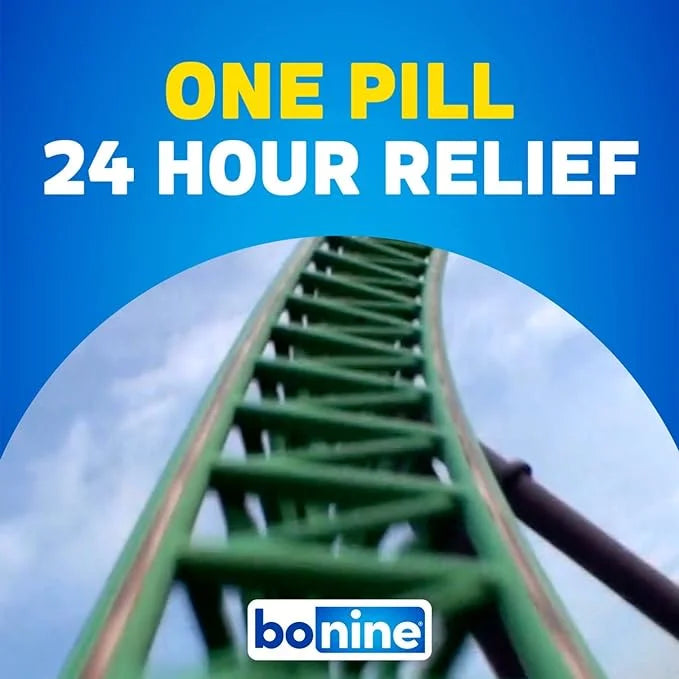 16 Chewable 3) Raspberry of Sickness, (Pack Tablets Motion Bonine ea for