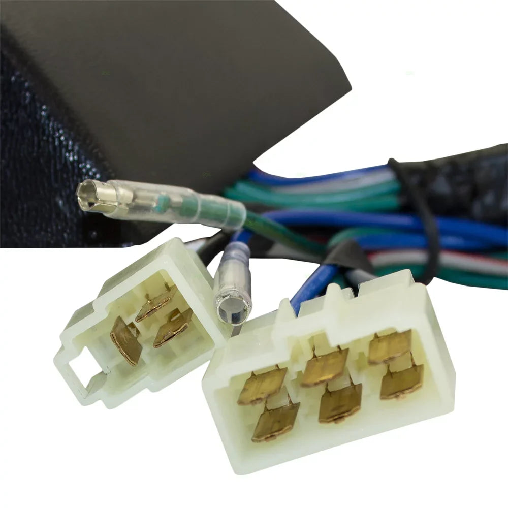 Window Rocker 2-Door Brock Compatible Van Design Switch Bezels, Universal Pickup Car Switch Power Harness Kit Replacement with & Truck with SUV Wiring