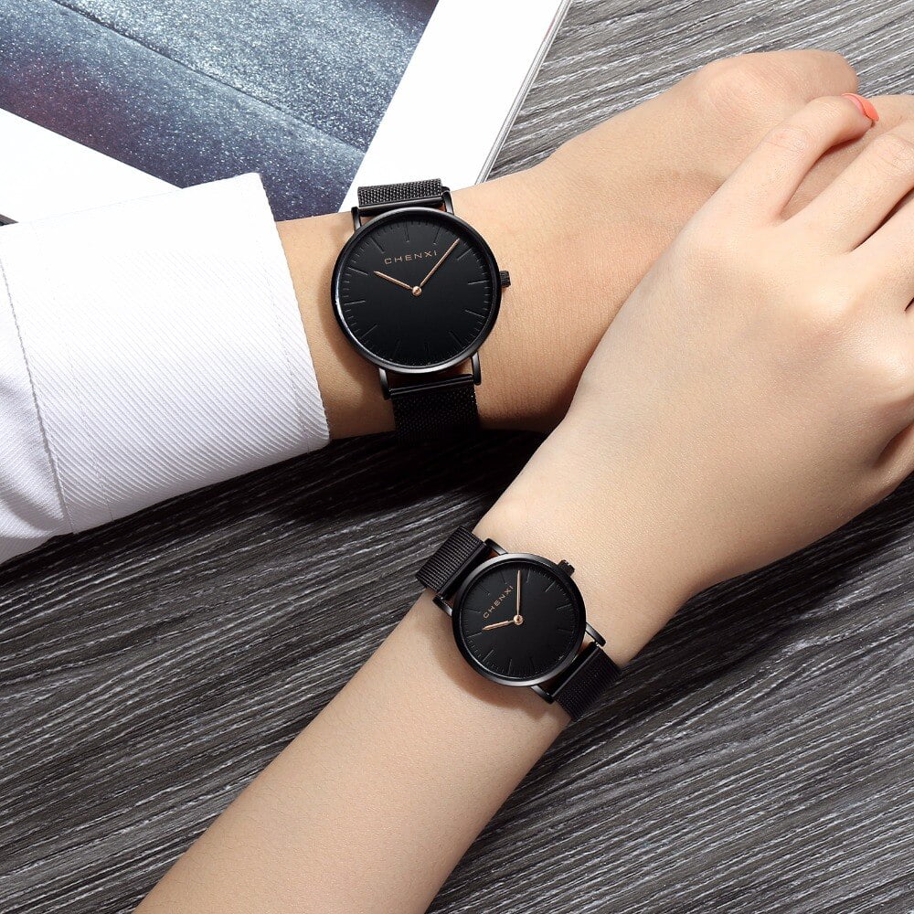 Watches Ladies Top Waterproof CHENXI Brand thin Quartz Fashion Lover Luxury Men Ultra Rose Watch gold Dress Woman Watch Elegant