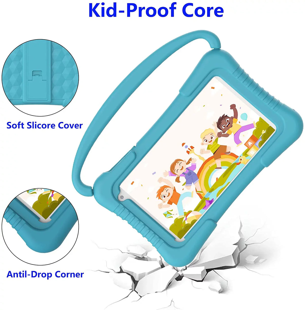 Tablet Software YouTube 11 Kid-Proof Tablets Kids Games Kids 32G Tablet Camera Tablet Parental Kids Toddler 2GB Dual inch Control, Pre-Installed Netflix. Kids RAM 7 with Android Educational WiFi for
