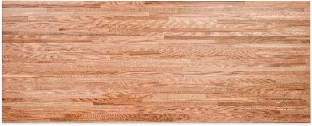 Prefinished Solid Thickness, 84" 1.5" Food-Safe With Slabs Counter W Top, Wood Countertop, For Oil, L Polished, X Hardwood Kitchen, Block Oak Reversible, Both Grown 25" Side Butcher