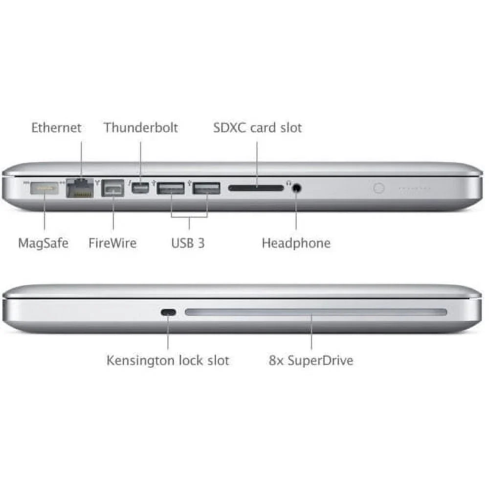 2.9GHz Silver RAM MacBook 320GB i7 Laptop Pro - HDD Fair (2012) 13" Core Refurbished 4GB Pre-Owned Apple MD102LL/A