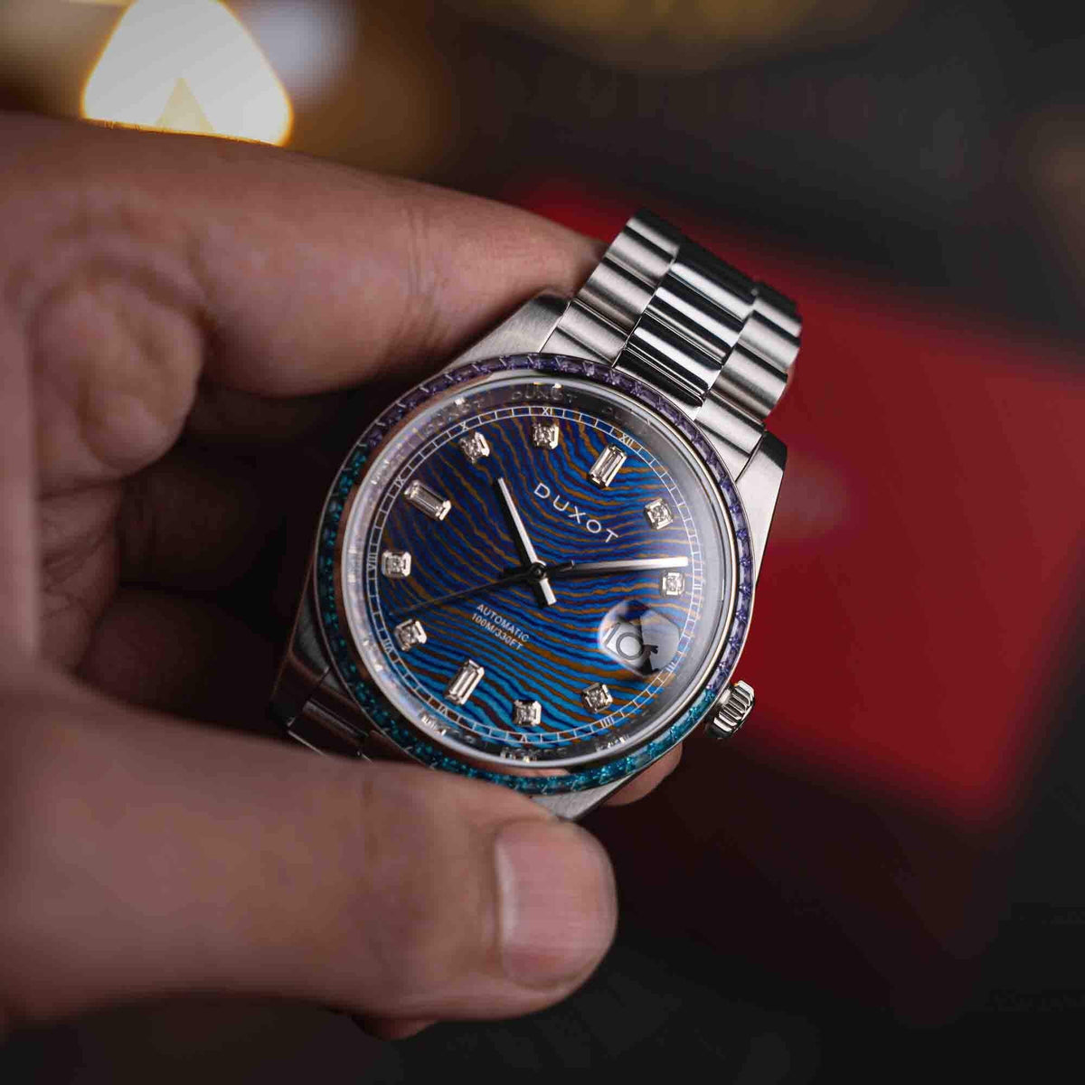 Automatic Duxot Diver Limited Edition Damascus Rainbow Serenata