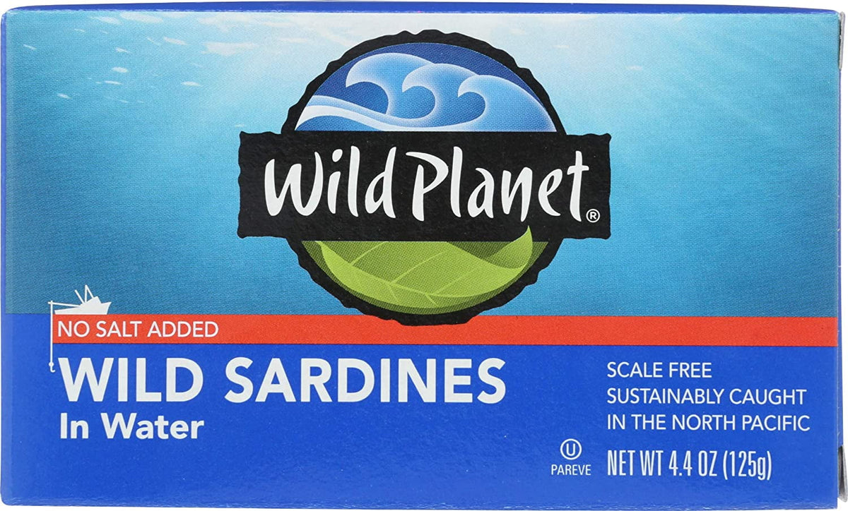 4.375 In Water - - Sardines 12 Oz. Of Case Wild Planet