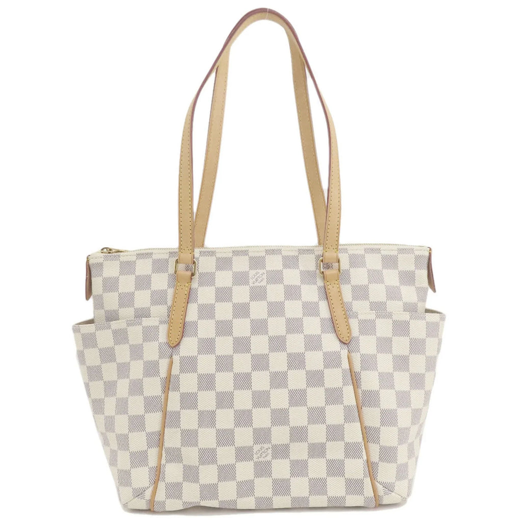 LOUIS PM Damier Azur Louis N41280 Bag Women's Canvas Vuitton VUITTON Pre-Owned (Good) Totally Tote