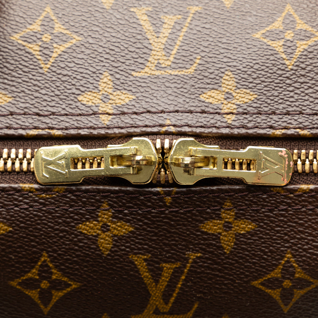 Pre-Owned Keepall Authenticated Bag Unisex Monogram (Good) Bandouliere Vuitton Brown WeekenderBag Canvas 60 Travel Louis