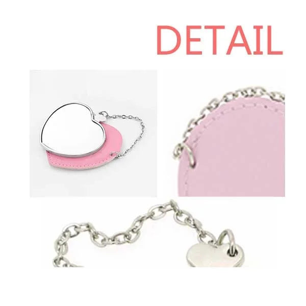 The Joy Purse Makeup Travel Heart World Style Mirror Pink Quote To