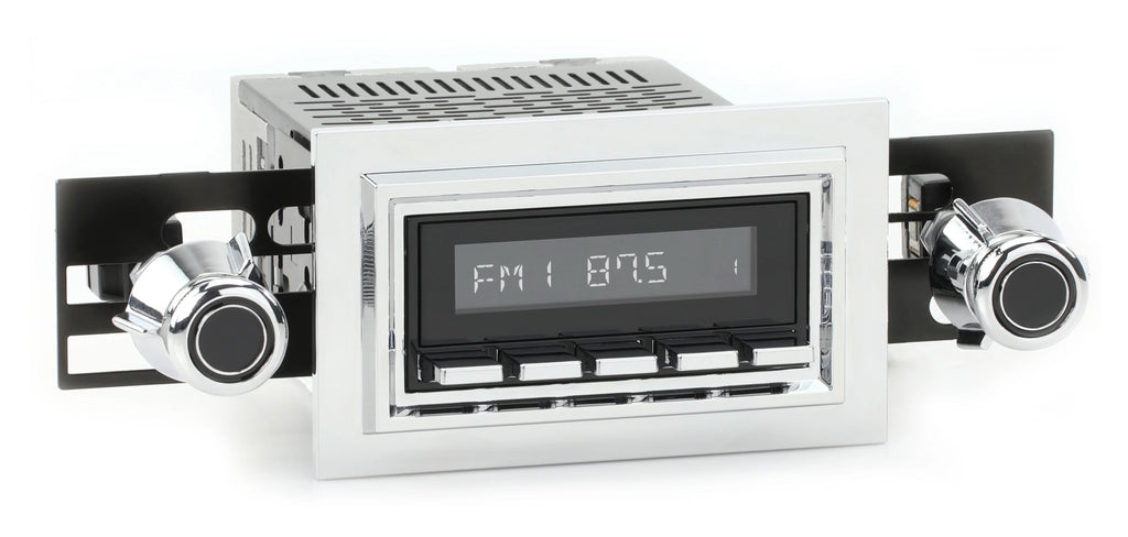 with Bluetooth, RetroRadio Features AM/FM LABC-M1-121-55P-75PMC3 Include Capri Mercury AUX, 1977-85 Compatible