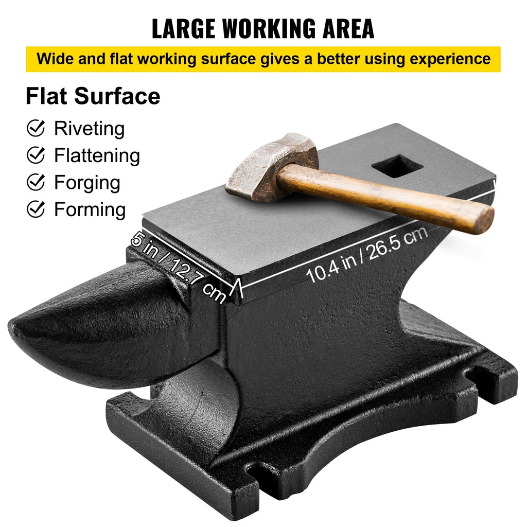 Square W/1.2in Beck Hole Iron Cast Iron 100 BENTISM Anvil Blacksmith LB/45KG Single