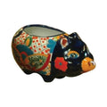 in. Ceramic H Multicolored 9 in. Avera Talavera Products Pig 6 Planter X W