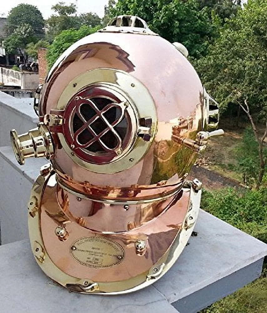 Navy NauticalMart Copper Divers Antique N US Vintage Brass Diving Helmet Gift