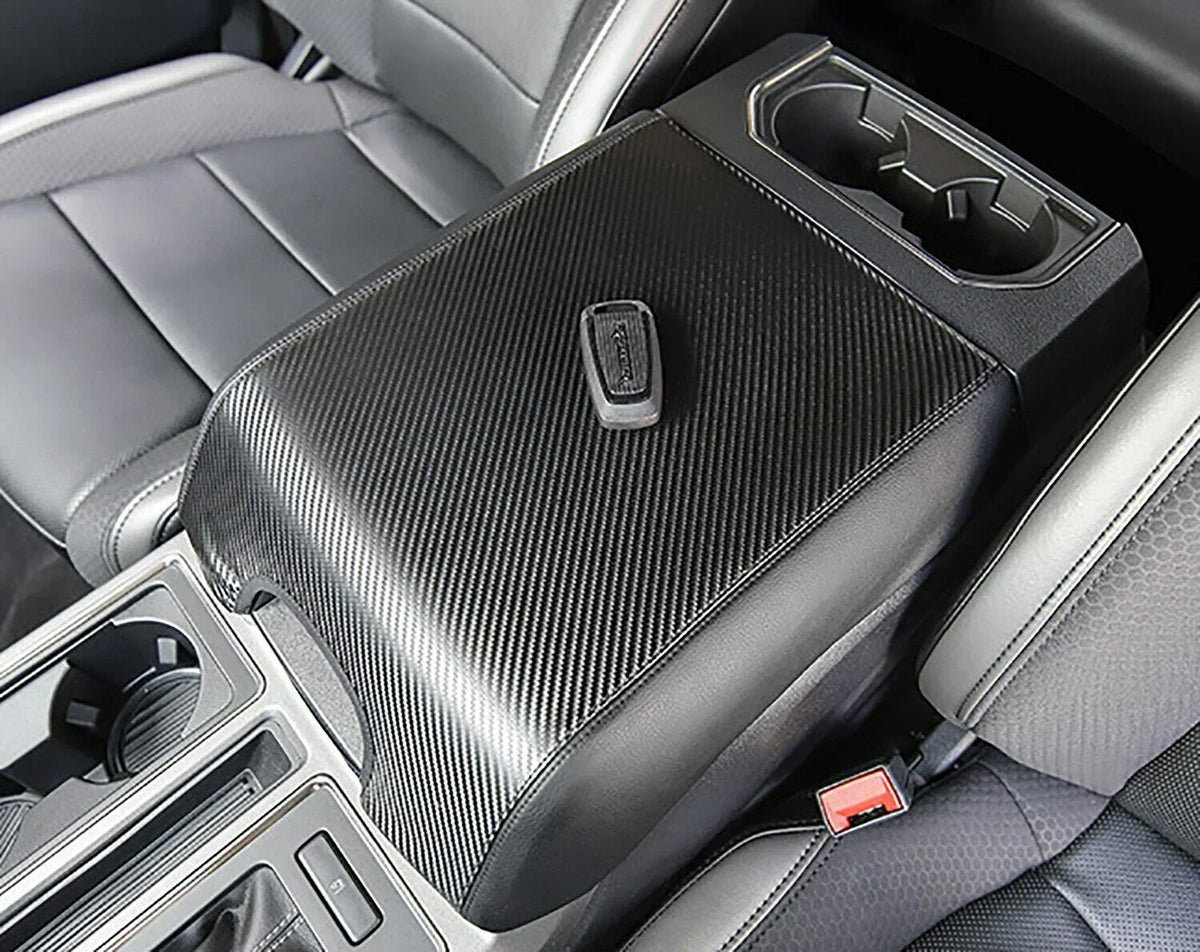 Teledu Carbon Protector Console Armrest Leather F150 Cover Pad Center