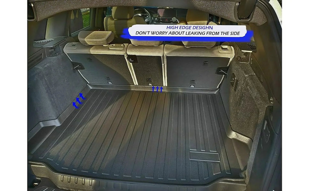 Pre-Cut Trunk Rubber Mat EA 2018-2024 Raised Weather-Resistant – Cars Car Cargo EACCESSORIES Non-Slip Trunk for with – Mat Mats Design – – to – Easy Lip Install X3 for BMW Trunk Liner Laser
