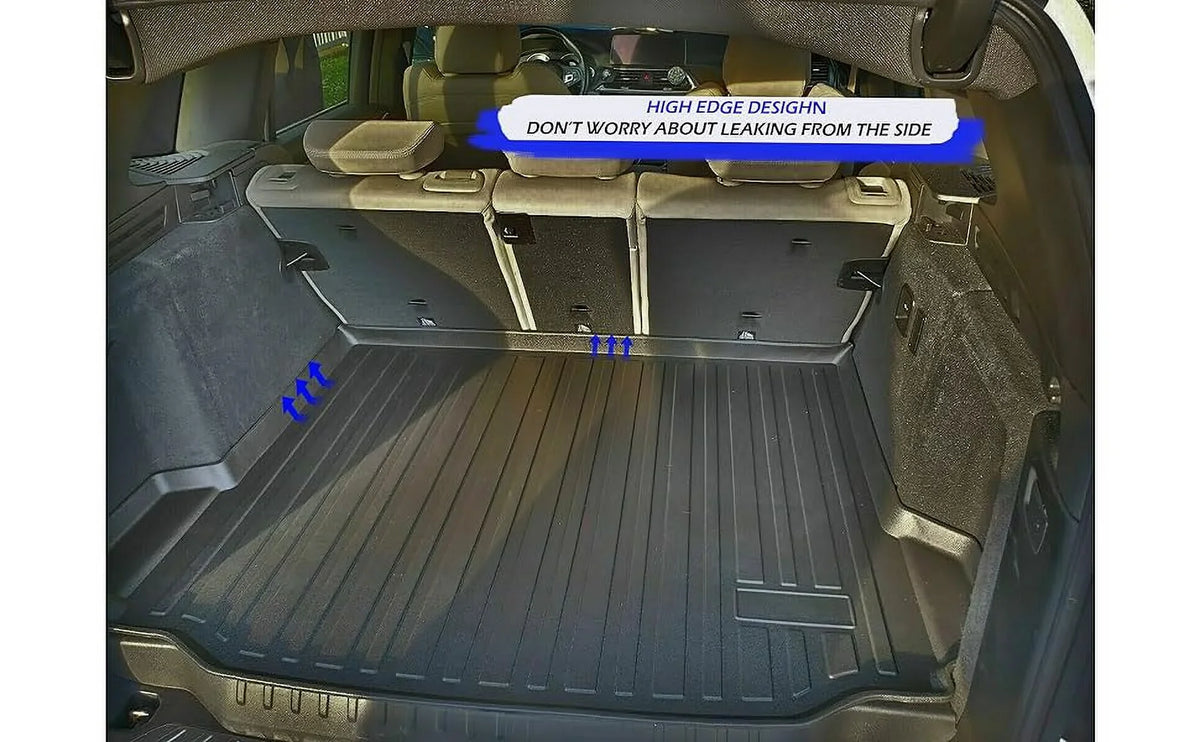 Pre-Cut Trunk Rubber Mat EA 2018-2024 Raised Weather-Resistant – Cars Car Cargo EACCESSORIES Non-Slip Trunk for with – Mat Mats Design – – to – Easy Lip Install X3 for BMW Trunk Liner Laser