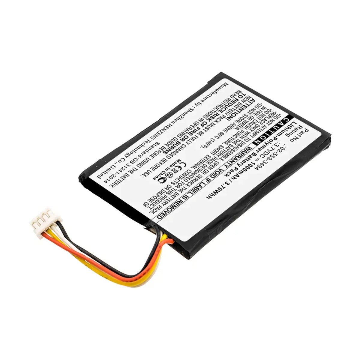 Li-Pol, Harman/Kardon N Battery BNA-WB-P11683 High Accessories Batteries Capacity 1000mAh, for Ultra Speaker Battery - 3.7V, 02-553-3494 - Replacement