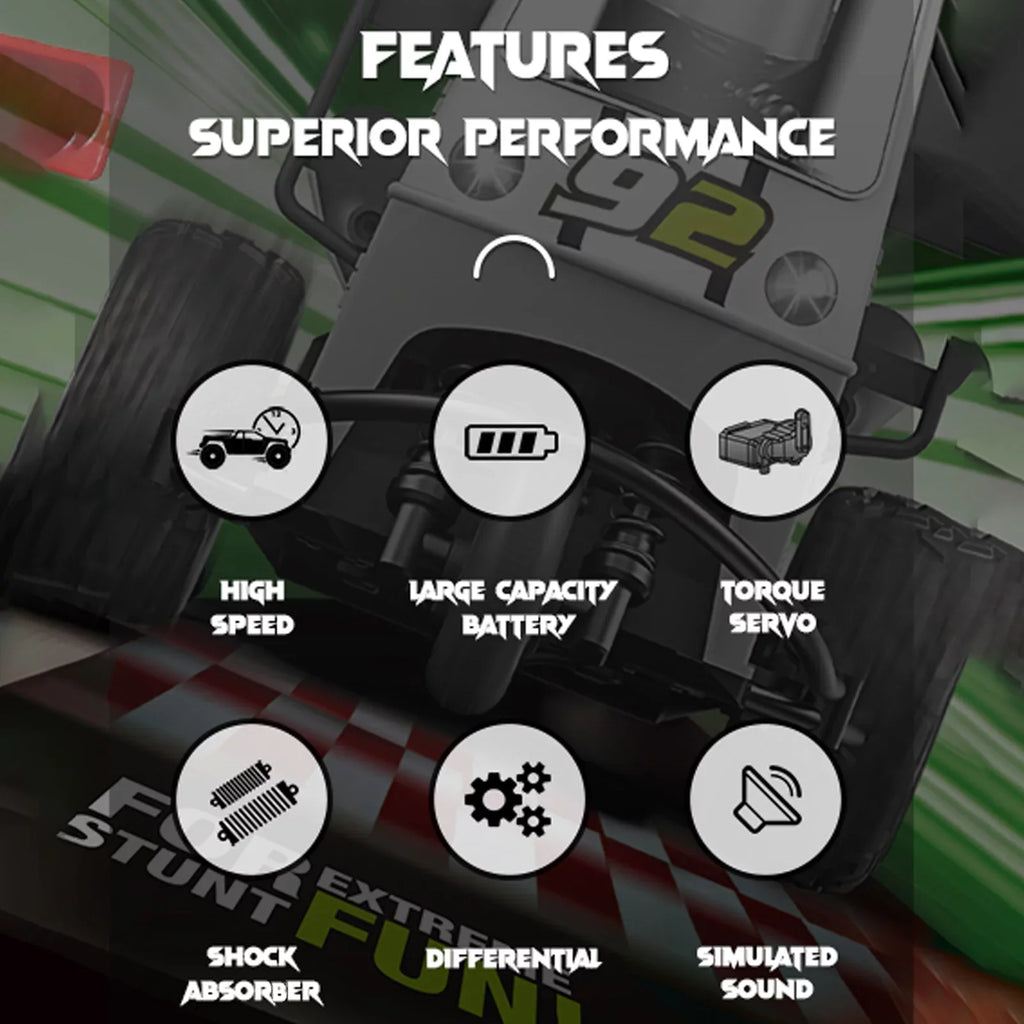 Remote Control Model Racing High Speed Light Toy, Pinnaco Motorcycle for with Thrilling Spray Action Function,