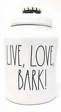 Canister. Black Love, Imperfections. x Rae LL. Dunn by Perfect Magenta, Unique 6in Live, 9in 6in x Ceramic, BARK with Beige,