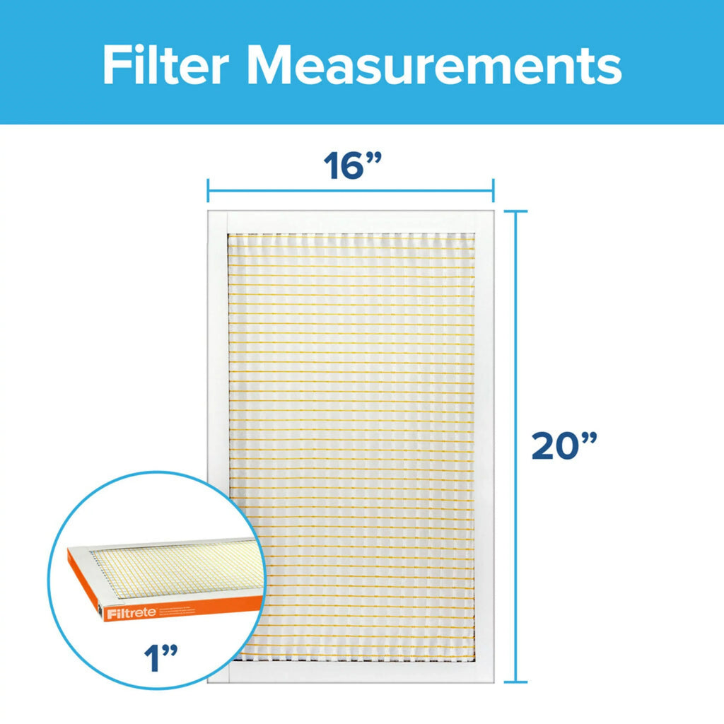 Particle Furnace Filters Filtrete MERV Air 800 Micro MPR, 10, Reduction Filter, 16x20x1, HVAC 4