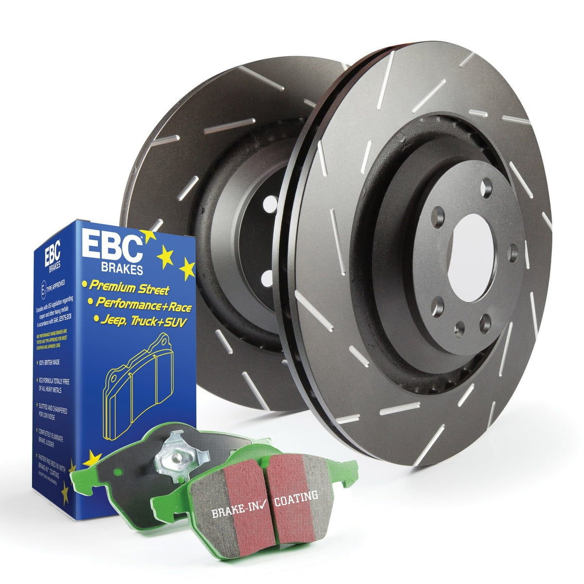 2000 S2KF1133 Greentuff USR Rotors and Kits S2 EBC Brakes