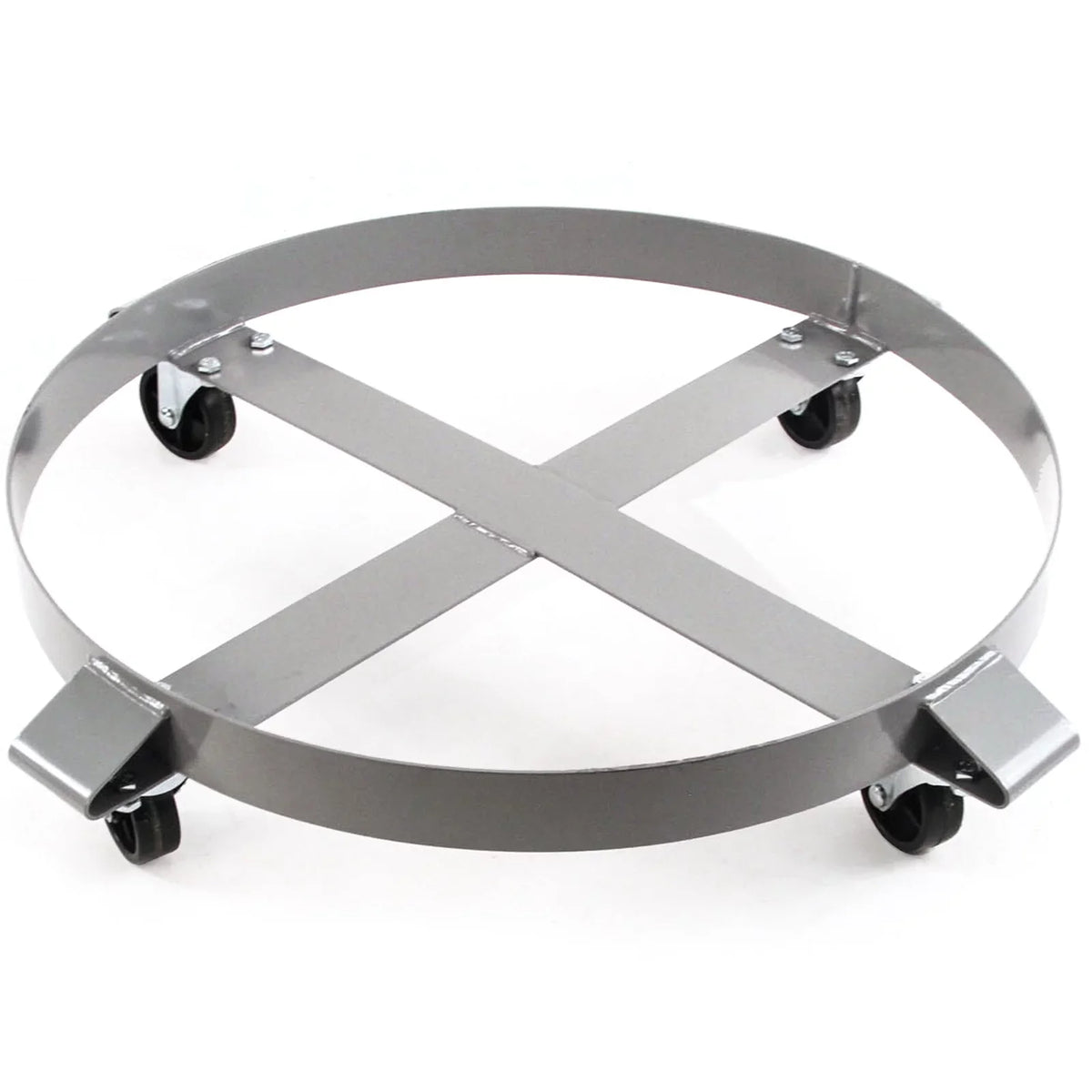 Hand 1000 2 Tipping Gallon Capacity Pound Casters Non Wheel Steel Drum Heavy Red Duty Swivel - Dollies Auto Truck Hound 55 Frame Dolly