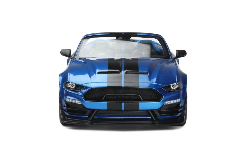 '- Super 2022 Spirit - GT398 1/18 Shelby GT Snake Car Resin Convertible, Scale Blue Speedster