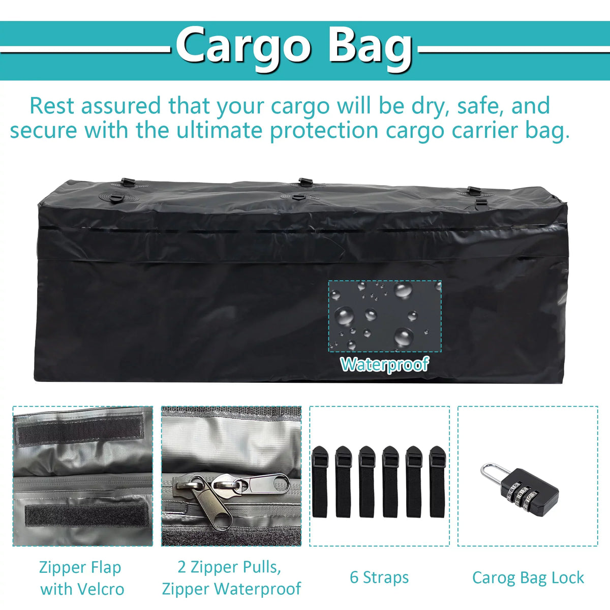 500 Cargo Truck x 60" 6" Basket Car Hitched Mounted lb a Trailer, SUV Black 24" Folding Capacity with x for