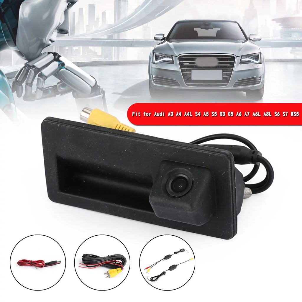 View Rear S5 Wireless Handle for A3 A5 Q5 A7 A4L A6 A4 Camera Fit A8 S4 Car Q3