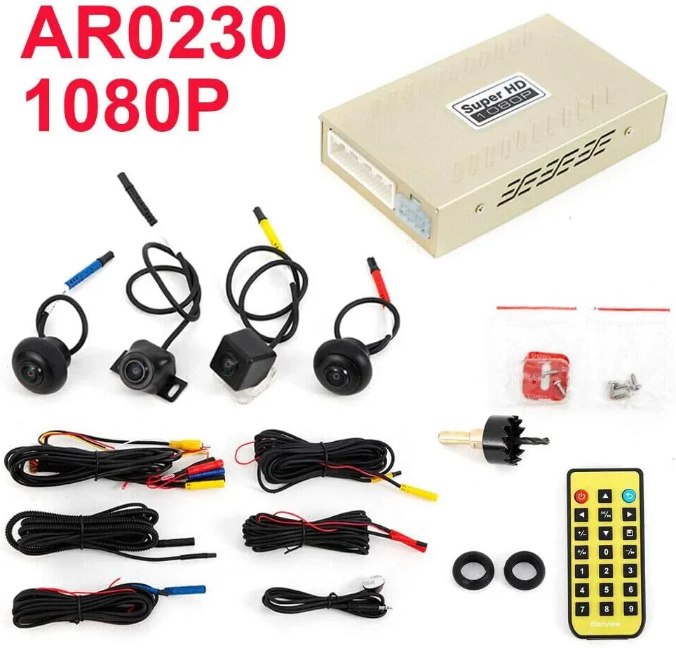 Car monitoring DVR Bird Camera System Surround TFCFL 360 View parking Backup Record