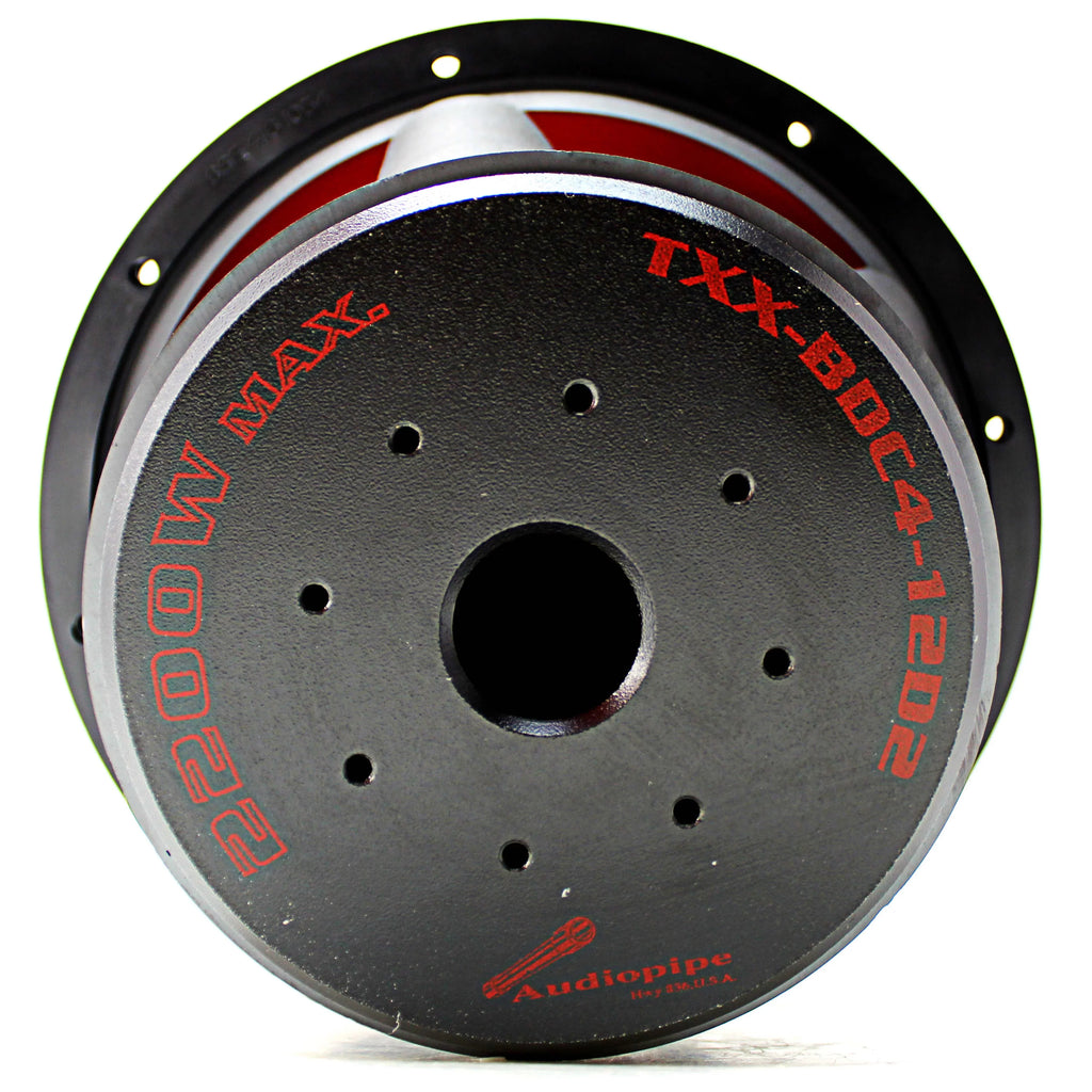 2 Inch Watt Ohm System AudioPipe 2,200 TXX-BDC4-12D2 Subwoofer Audio Dual Car 12