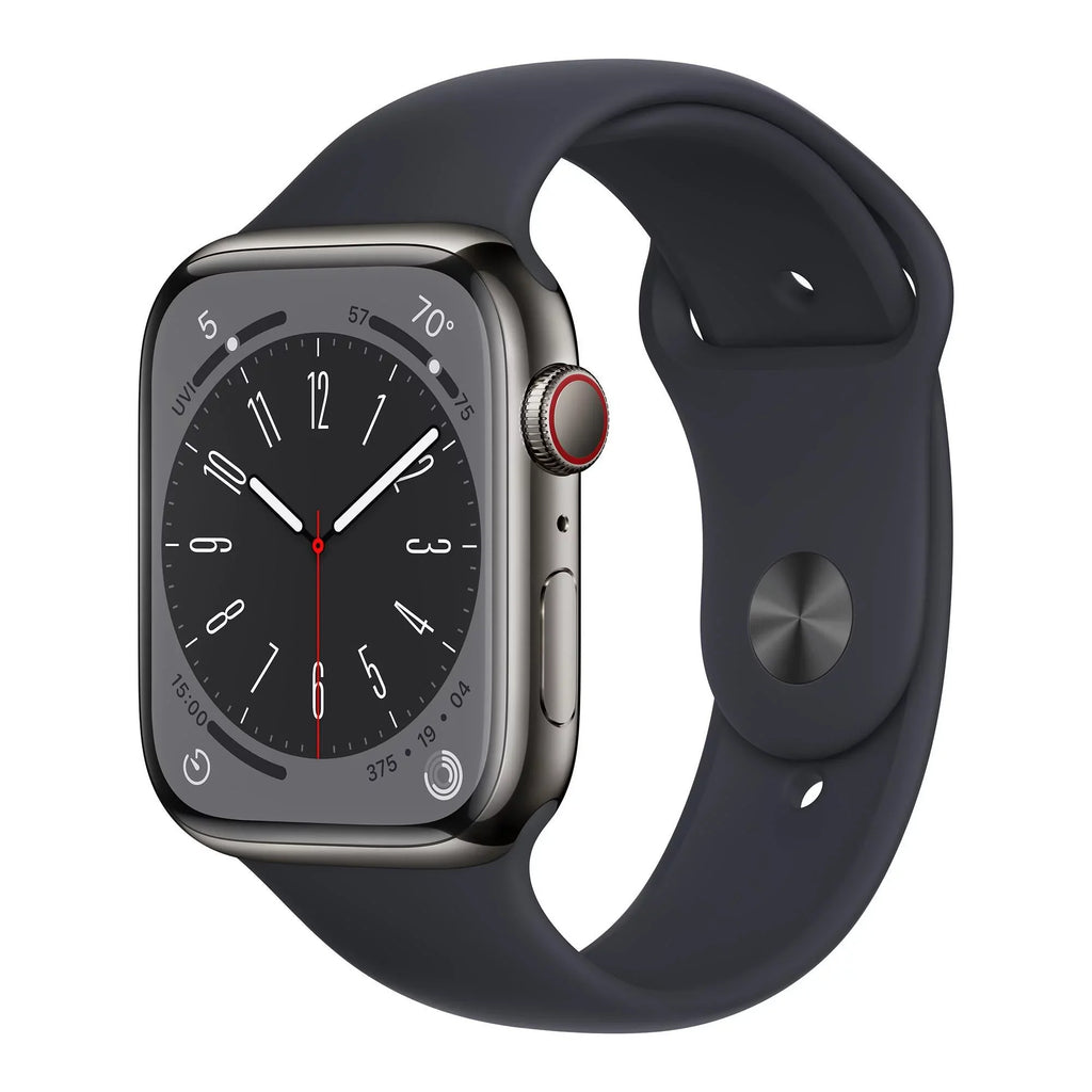 Sport Midnight Gen Band Restored 45mm - 8 Cell (Refurbished) 8 MNW13LL/A Series Apple Watch Graphite Stainless Steel