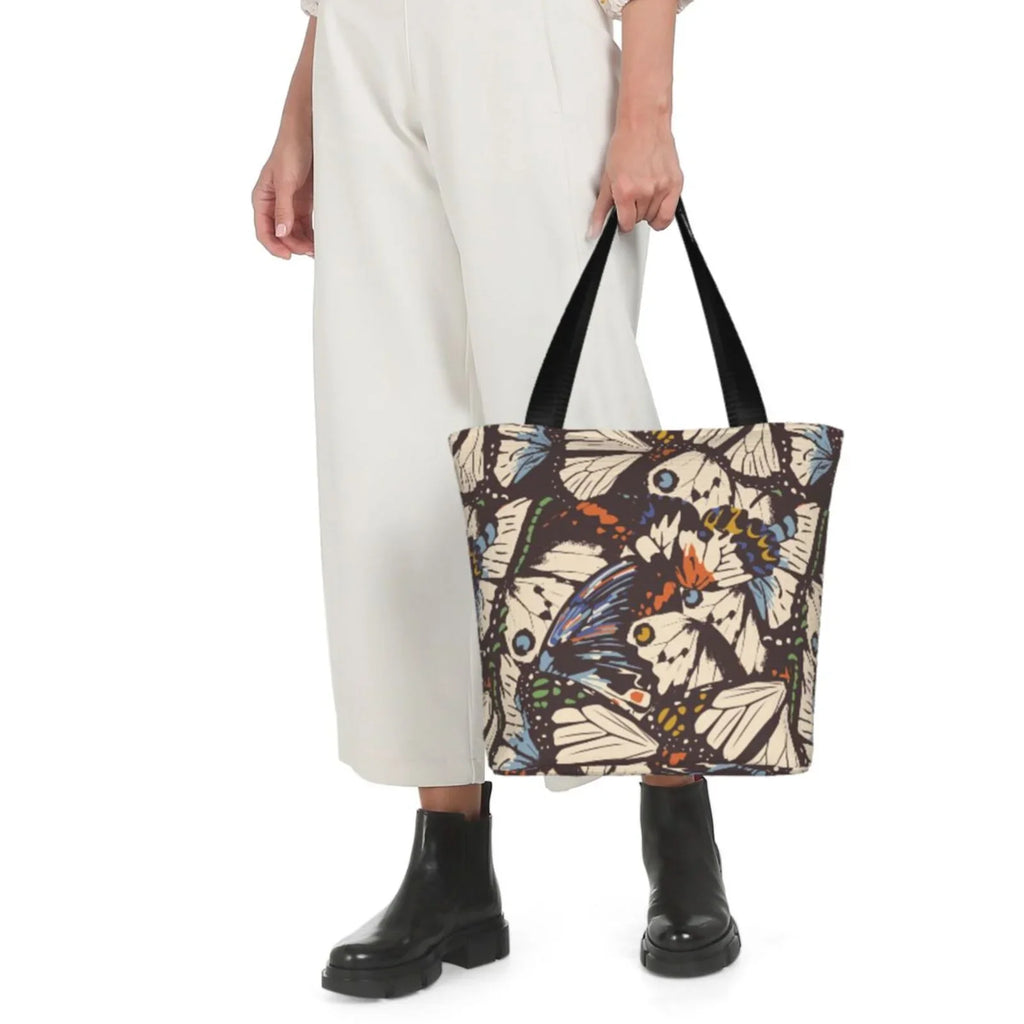 Women'S Tote Butterflies Handbags Vector Bag Lukts Bag Shopping Large Capacity Bag,Shoulder Hobos