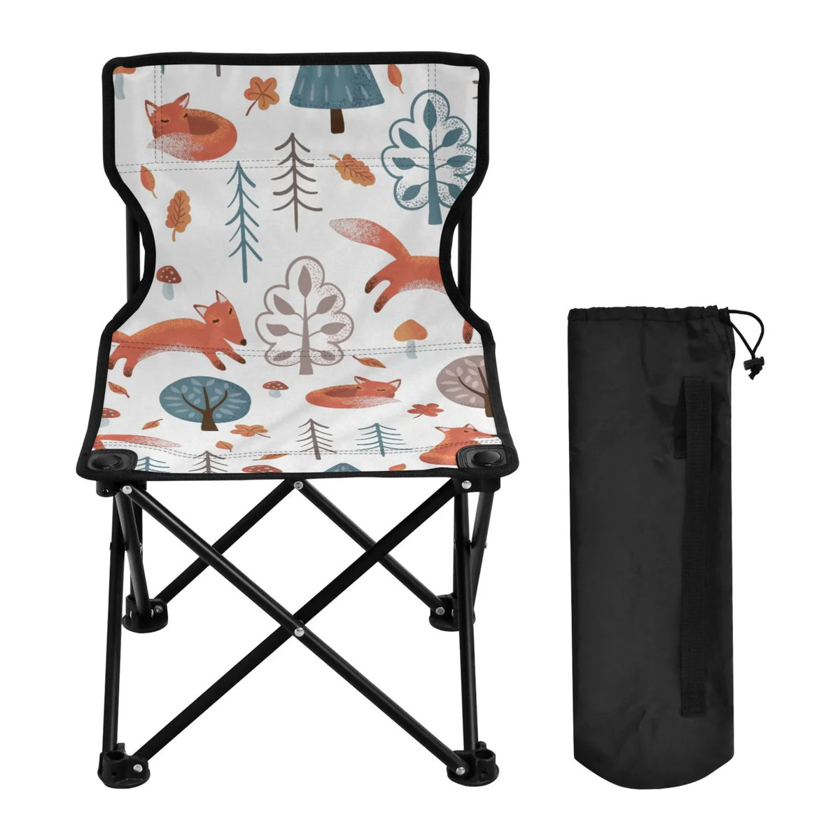 Camping 220LBS Chair Portable Carry Folding Outdoor Bag Support Fishing Lawn Fox Beach to Chair Chair in Chair Forest with