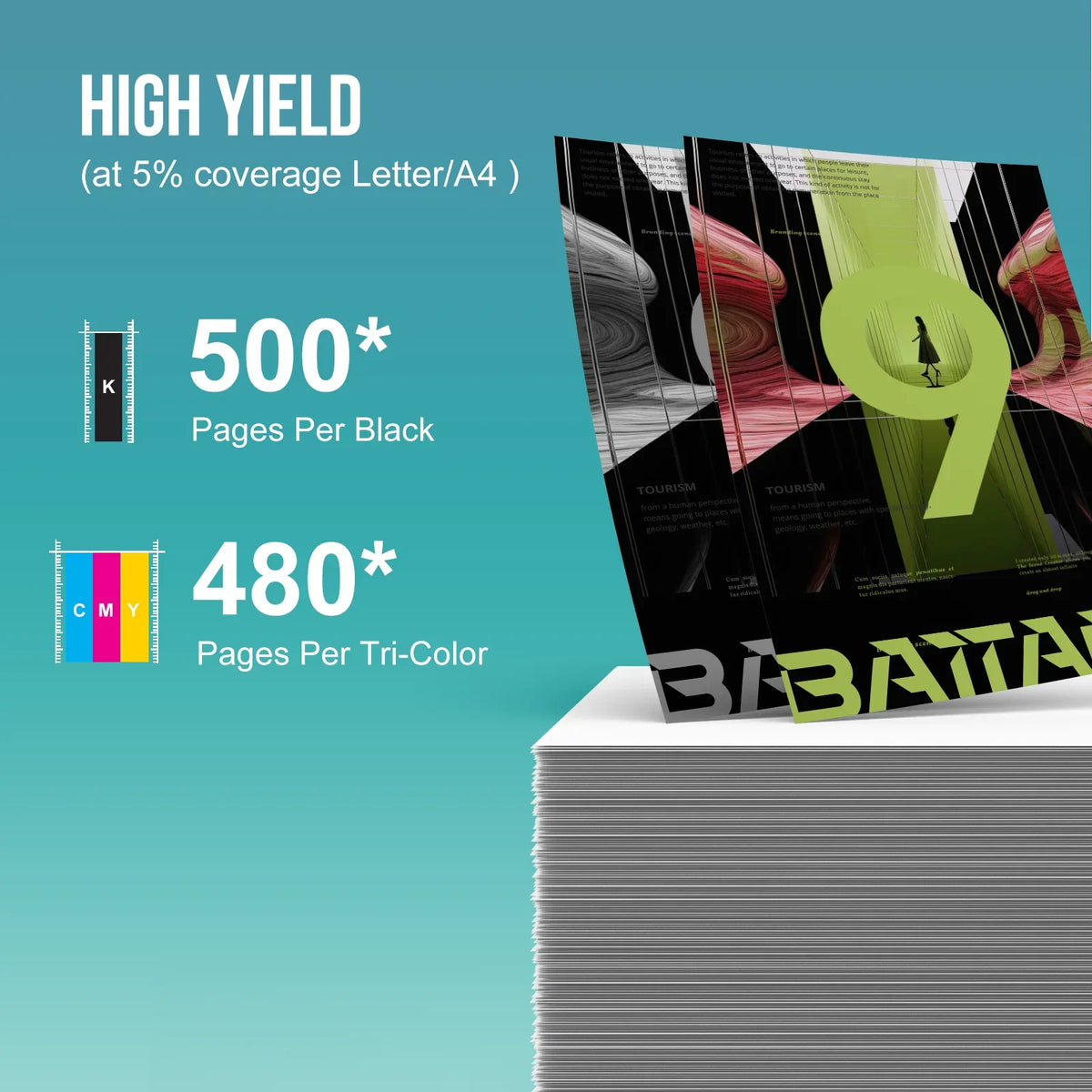 Tri-Color) and TS3522 TS3500 TR4720 for TR4700 Ink Canon Ink (Black, 275XL TR4722 Pixma Cartridges TS3520 for 275 276