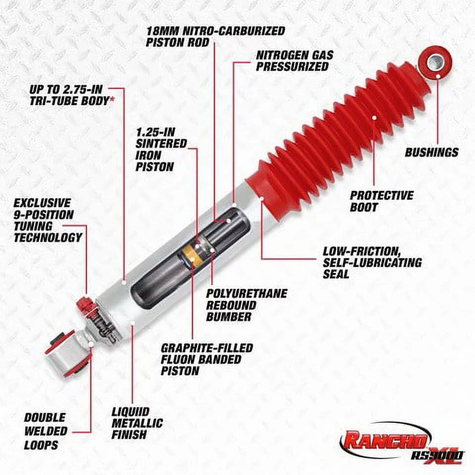 RS999311 FRONTIER FRONTIER NISSAN 2019 Absorber NISSAN 2016 SV SV/PRO-4X, Fits select: Shock Rancho RS9000XL