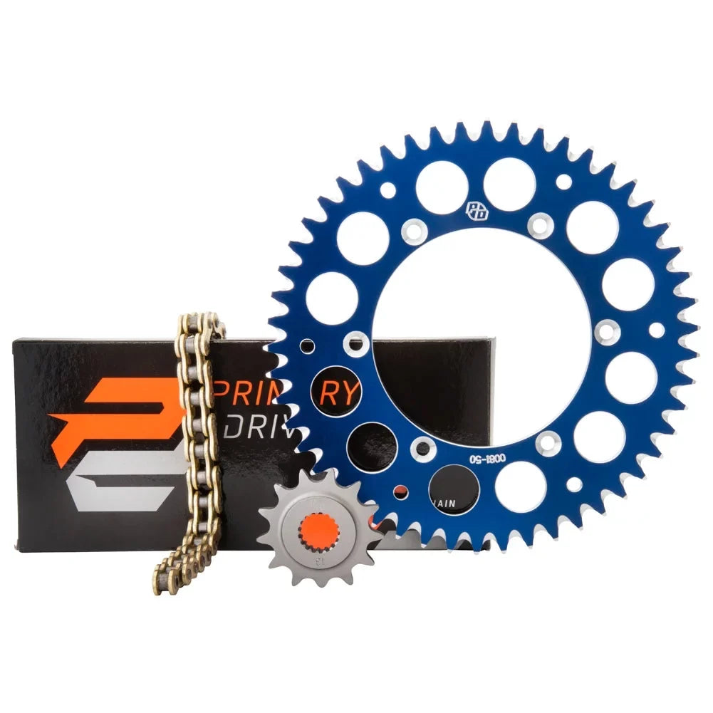 Sprocket Blue Gold Chain Yamaha X-Ring For & Blue Rear 2020-2022 YZ125X Alloy Sprocket Drive Rear Kit Primary