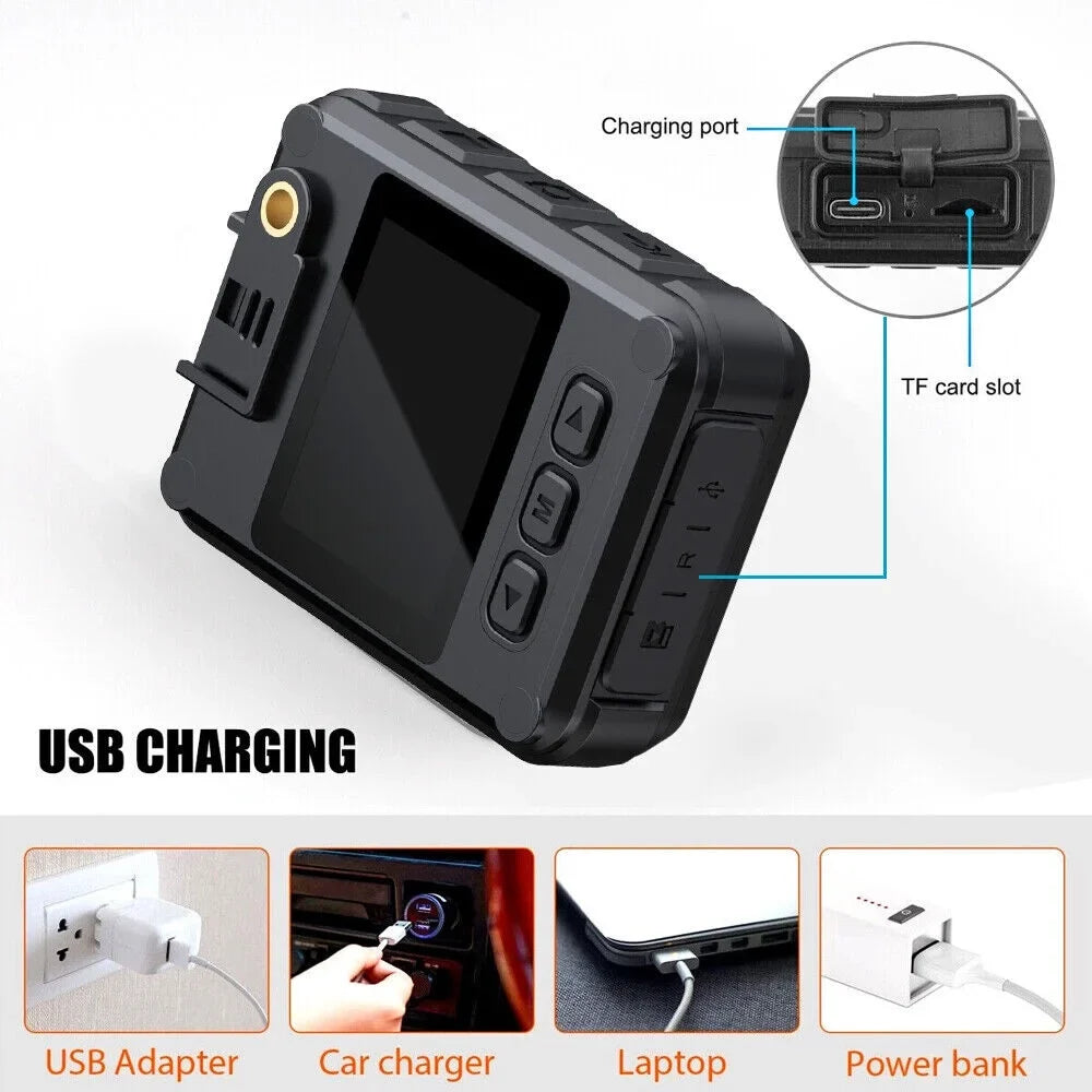 '- WiFi Body DVR Camera 1080P with Mini and Video Camcorder JahyShow Night Connectivity Vision Audio