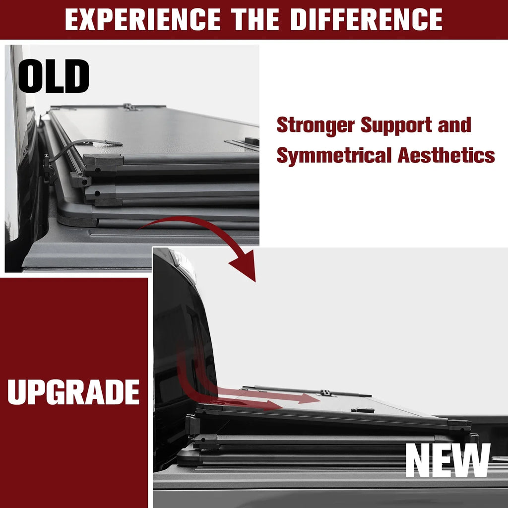 Professional Tri-Fold Deckrail 3500 System 6.4ft | 2500 FRP | Ram (74.6in) 2003-2024 Bed Bed Without Cover Kikito for Truck Hard & Rambox Tonneau 1500