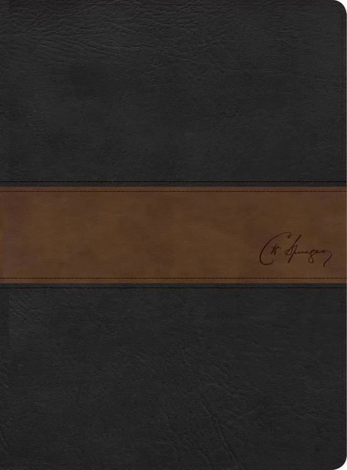 Spurgeon, Biblia piel negro/marrón 1960 RVR (Hardcover) símil estudio de