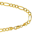 Inches, Bracelet 8.5 7.95 Claw 10k Lobster mm Yellow Gold 12.7gr. Solid Chain Figaro Clasp-