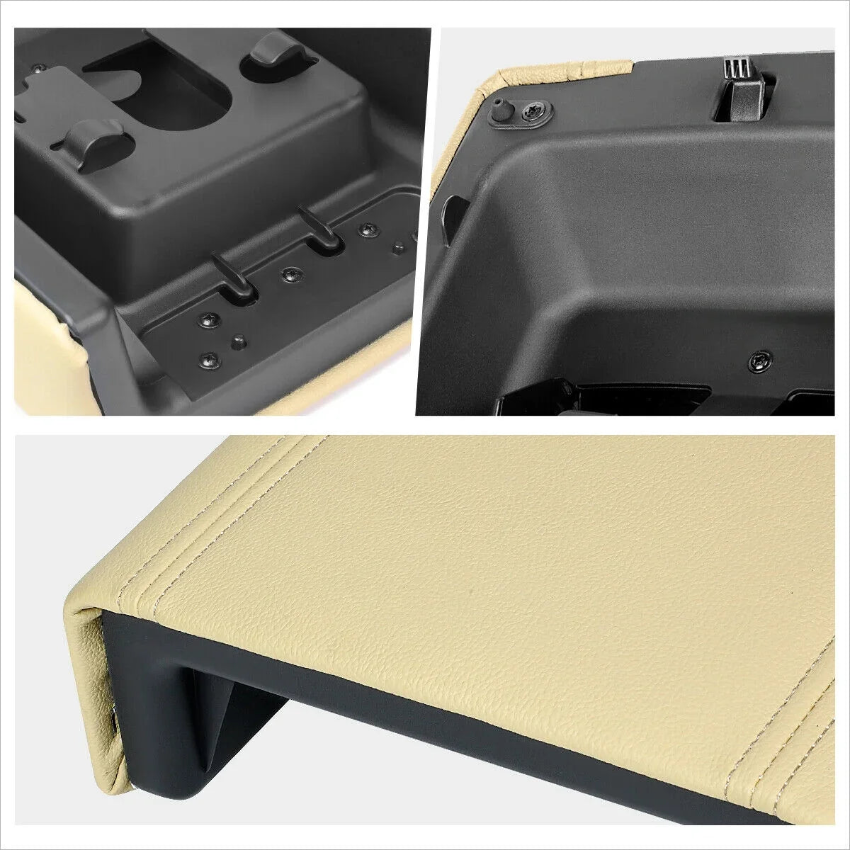 Latch For Lid Center Ford Lincoln Repair Teledu Cover Kit Top Beige Armrest Console