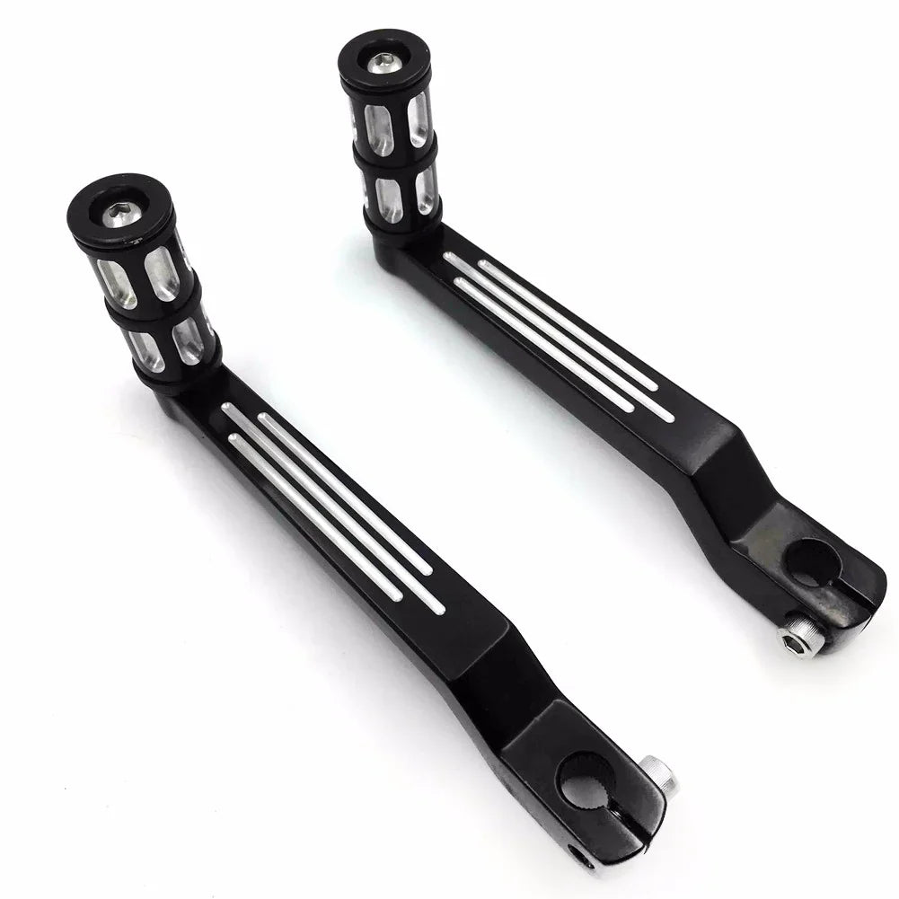 Toe 009C- and Levers/Gear For later Harley w/ HTT- Pegs Motorcycle FLSTF Davidson Shifter Pedal Shift 1980 Heel Shift Aluminum Boy Levers Fat Style Black