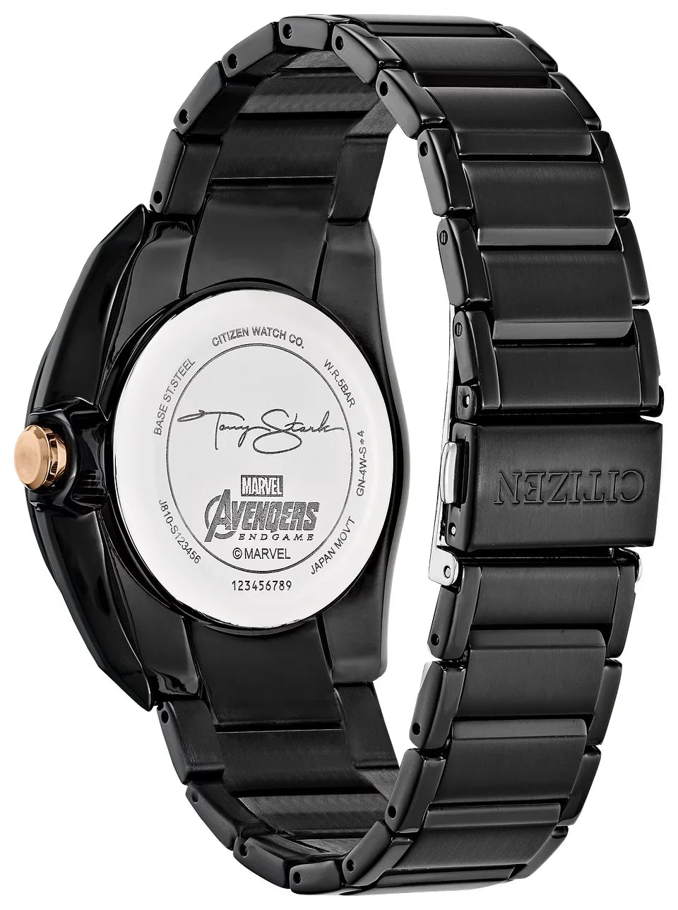 Citizen Eco-Drive Stark Edition IP AW1017-58W Watch LOVE "I Marvel Black - Special 3000" YOU Tony Men's