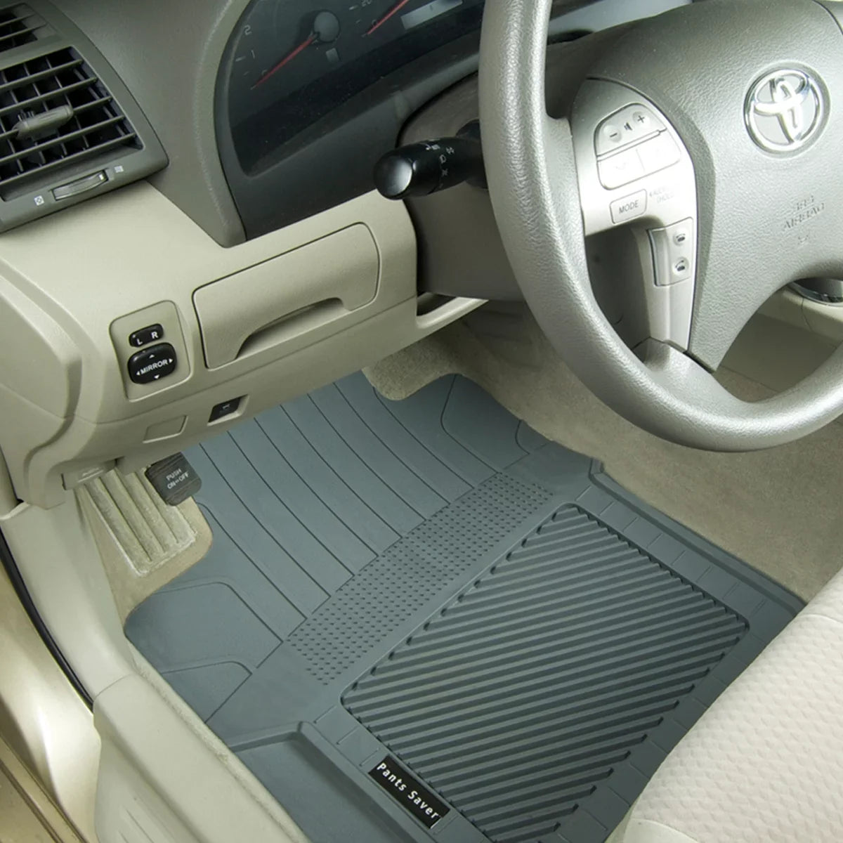 Resistant Duty vehicles, Weather Custom Heavy Weather Car Protection Mats pc, 4 Caravan Fit Grand Floor 2018, PantsSaver for for Dodge Plastic,Gray All