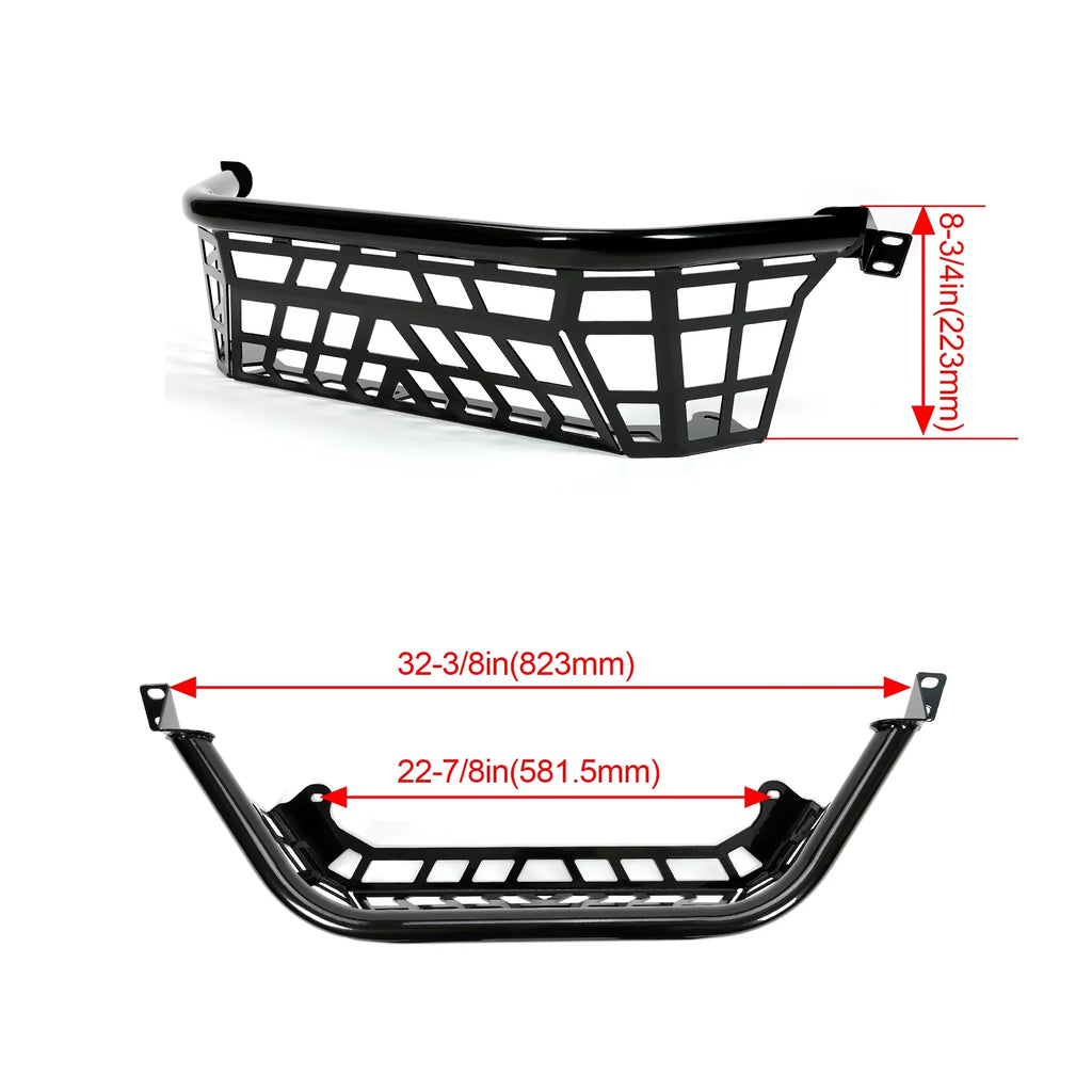 Cargo Kawasaki Steel 22 Bed 1000 Enclosure 23 Coated Teryx 21 20 Powder Rack Kojem Tailgate KRX Barricade for Black Luggage